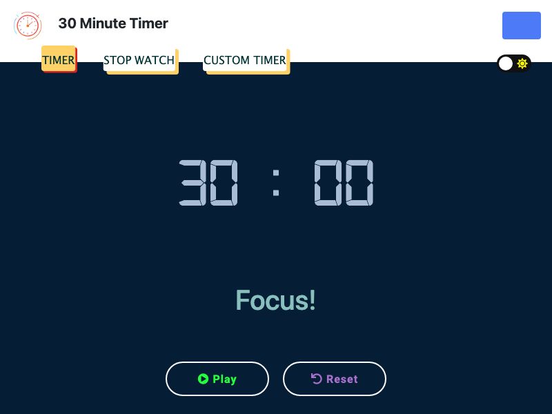 30 minutes timer