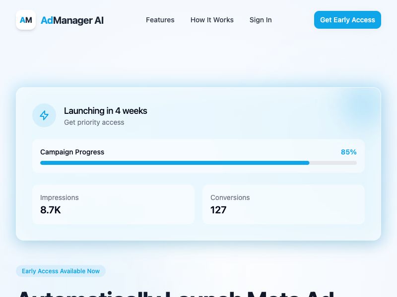 AdManager AI Screenshot
