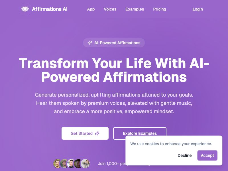 Affirmations AI Screenshot
