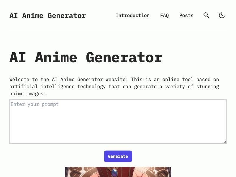 AI Anime Generator