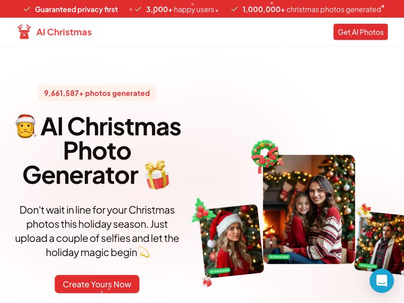 🎅 AI Christmas Photo Generator