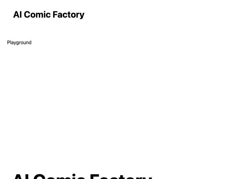 AI Comic Factory