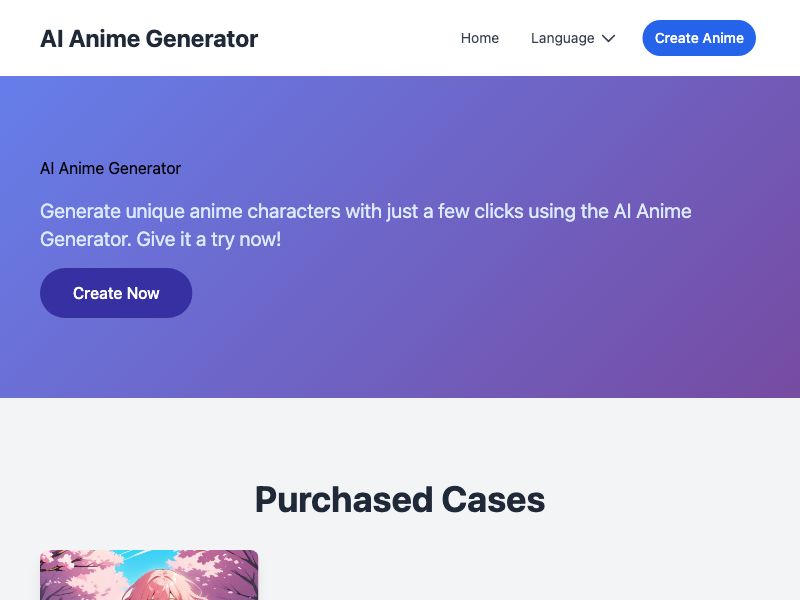 AI Generator Anime