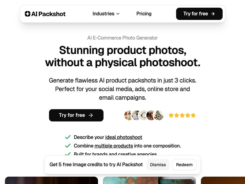 AIPackshot Screenshot