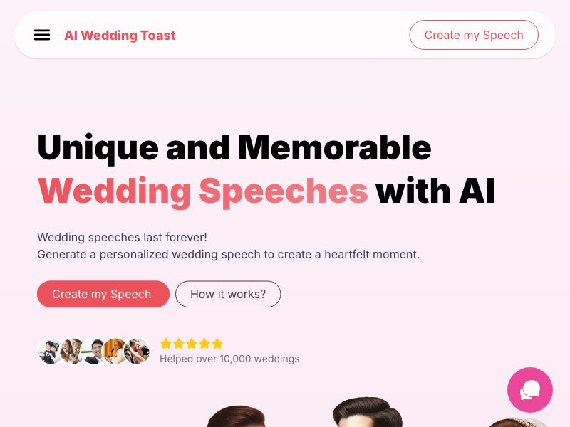 AI Wedding Toast Screenshot