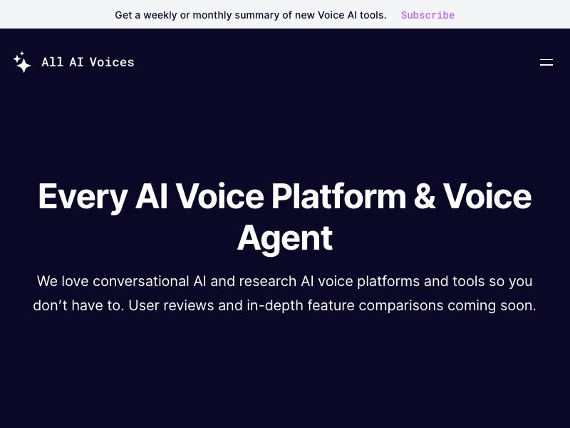 All AI Voices Screenshot