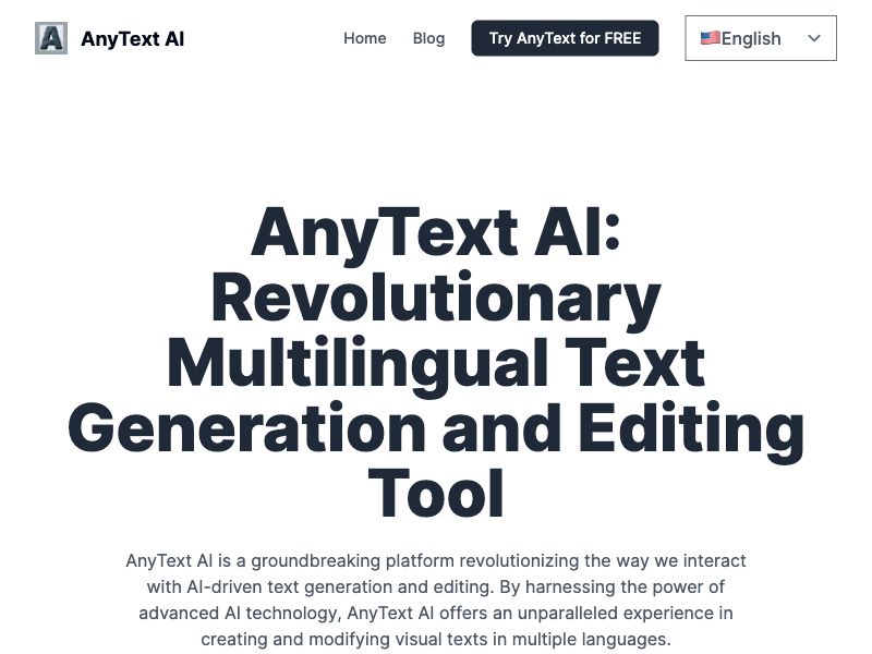 AnyText AI Screenshot