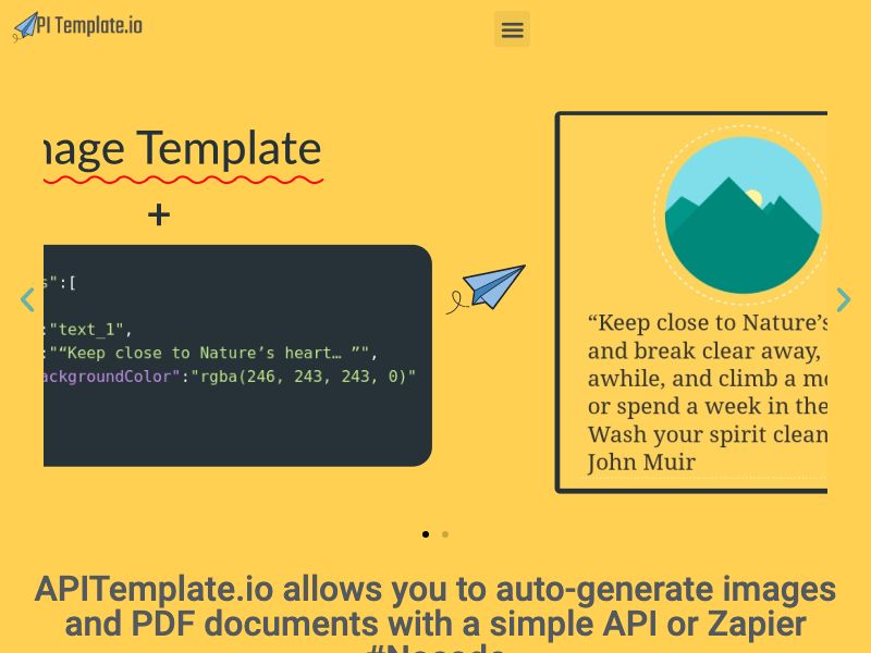 APITemplate.io Screenshot