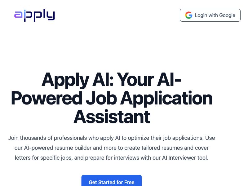 Apply AI Screenshot