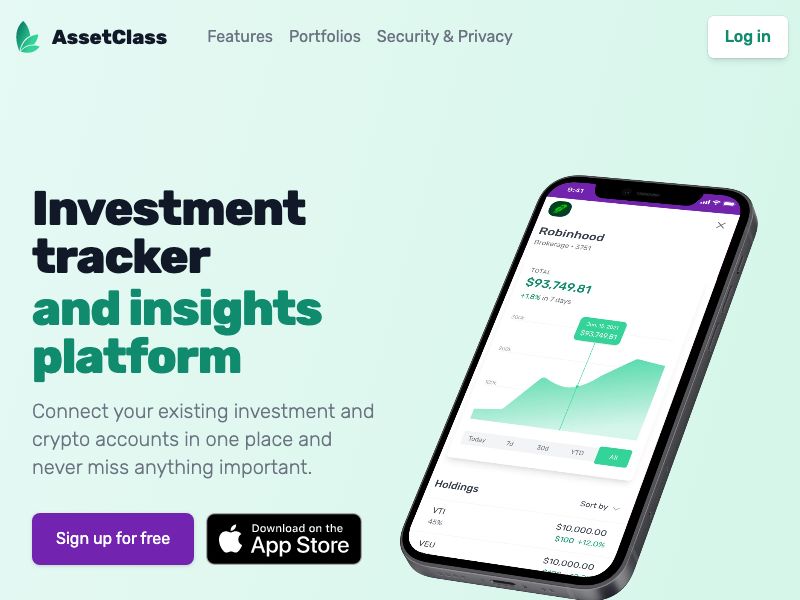 AssetClass Screenshot