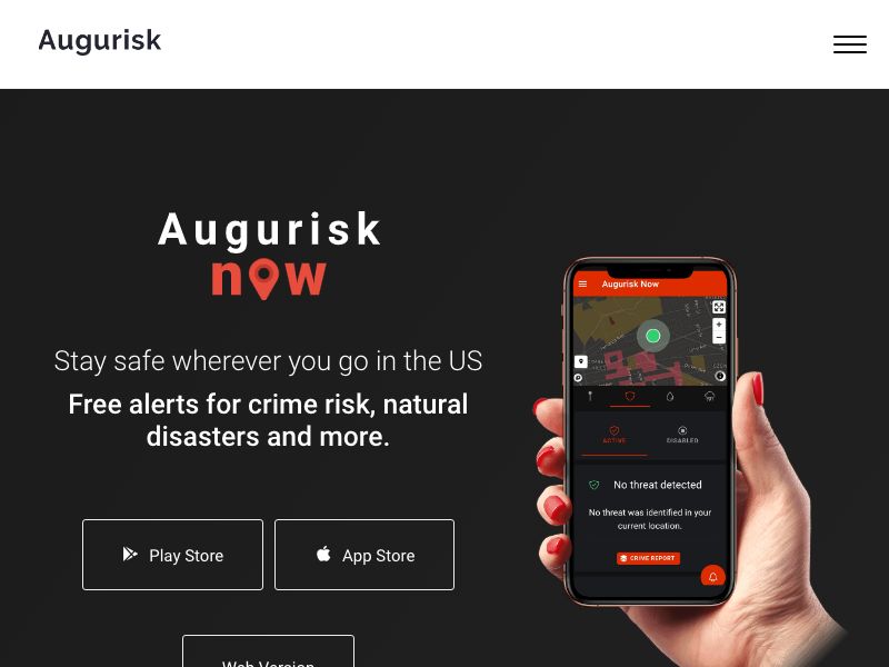 Augurisk, Inc. Screenshot