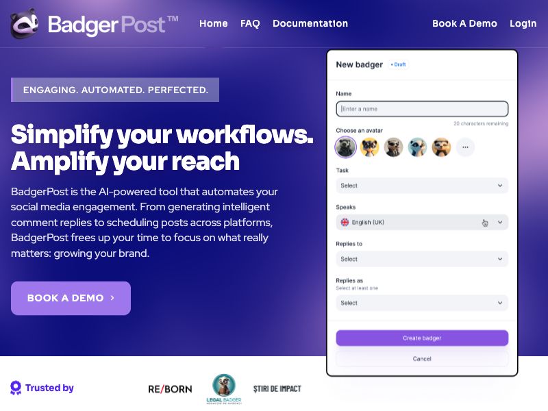 Badger Post Screenshot