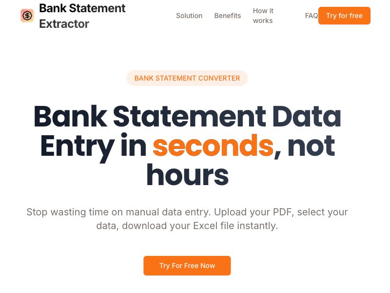 Bank Statement Extractor Screenshot