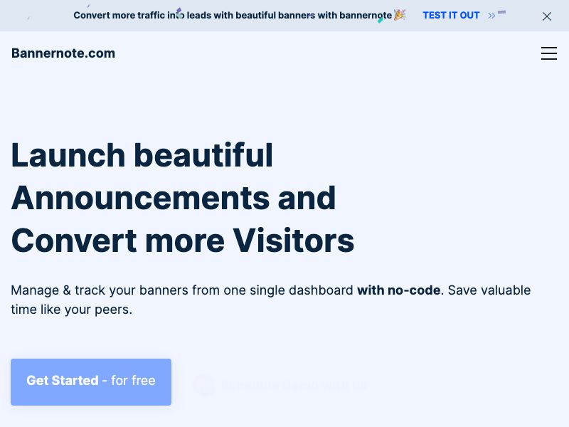 Bannernote.com Screenshot