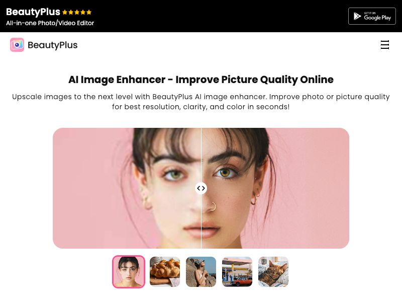 BeautyPlus AI Image Enhancer