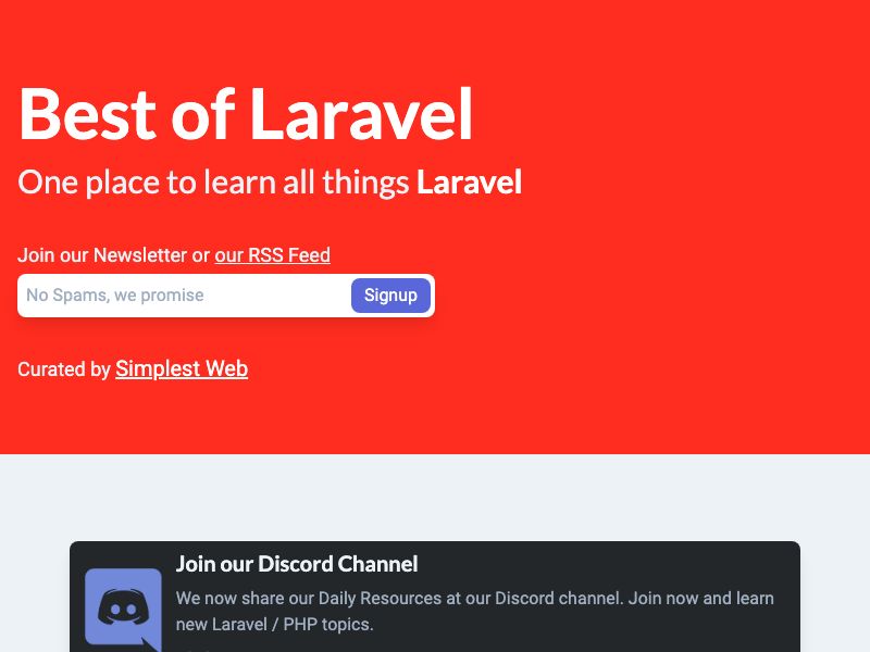 Best of Laravel Screenshot