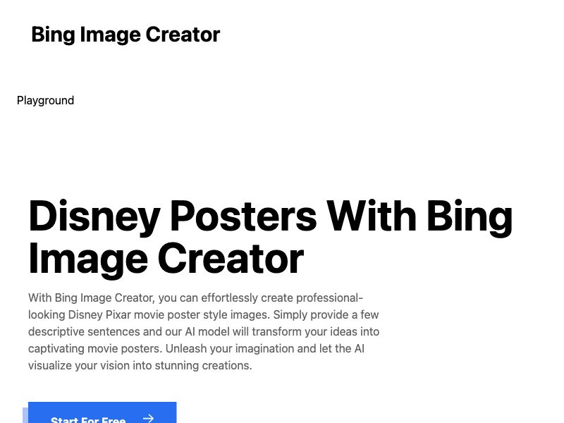 Bing Image Creator