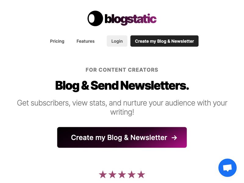 blogstatic Screenshot