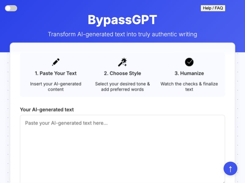 BypassGPT Screenshot
