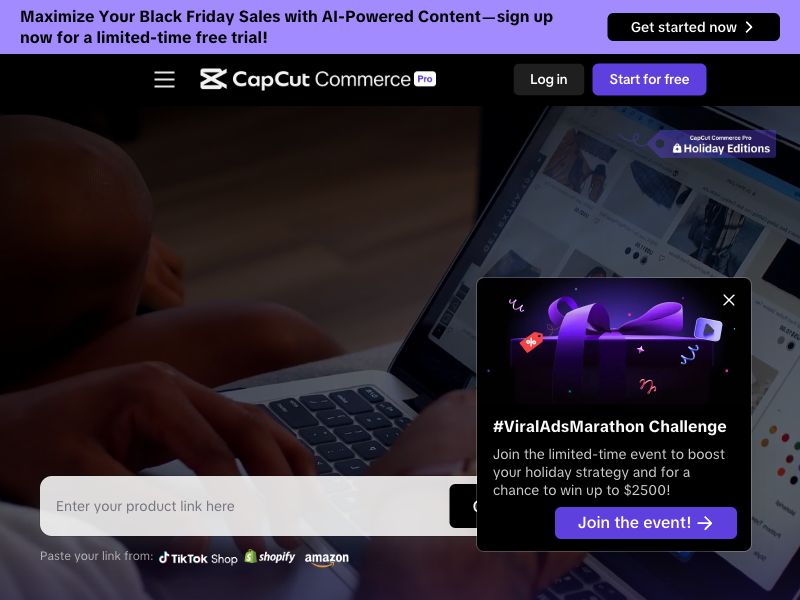 CapCut Commerce Pro Screenshot