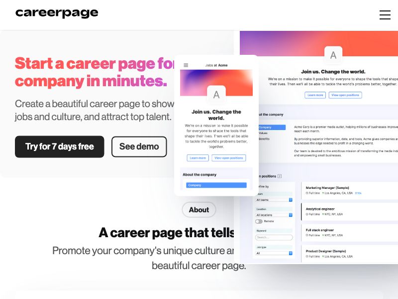 Career Page