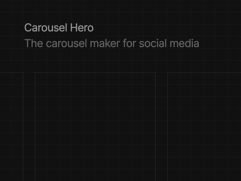 Carousel Hero Screenshot