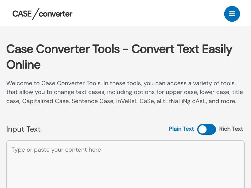 CASE Converter Tool