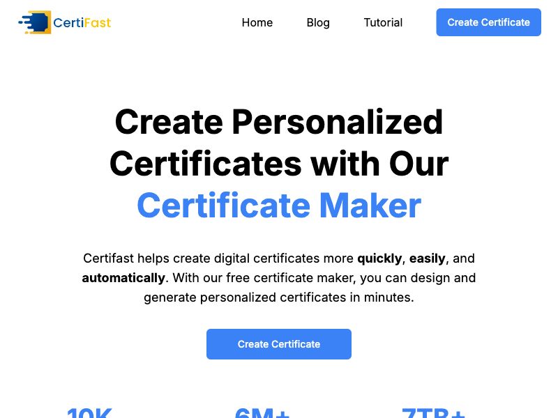 Certifast Screenshot