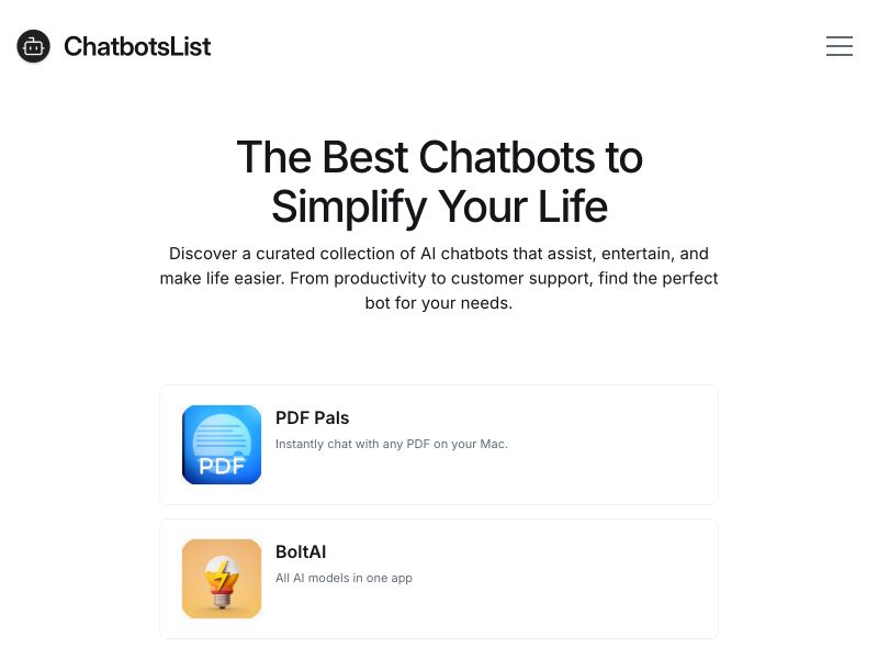 ChatbotsList