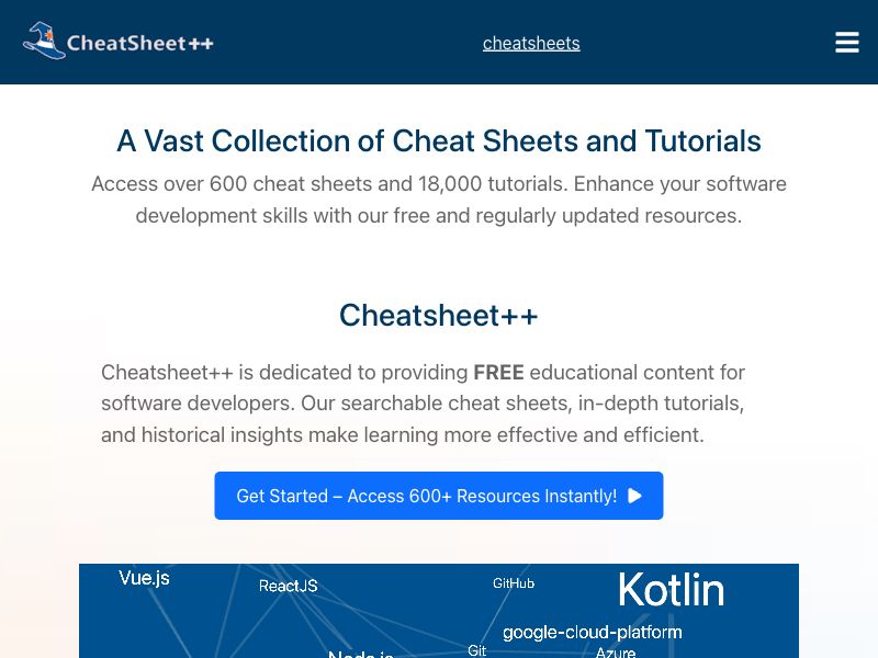 Cheatsheet++ Screenshot