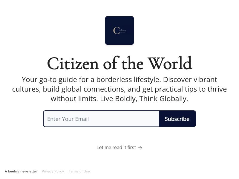 Citizen of the World Screenshot