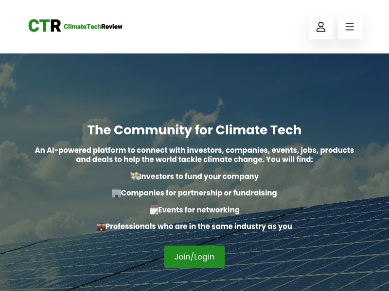 ClimateTechReview Screenshot