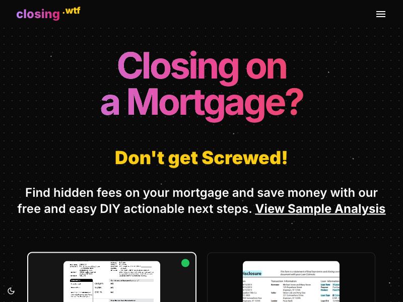 Closing.wtf Screenshot