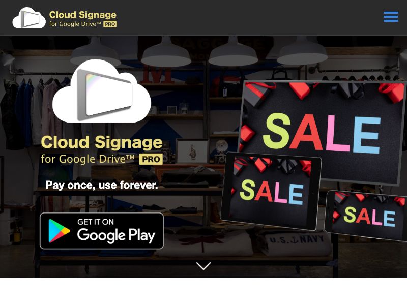 Cloud Signage for Google Drive