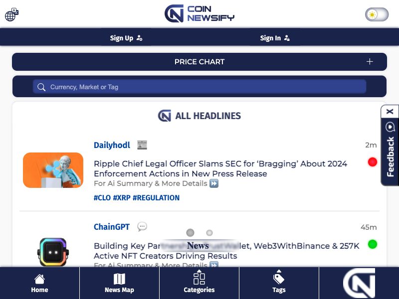 Coin Newsify Screenshot