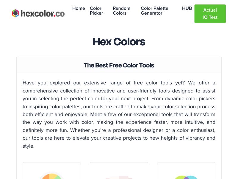 Color Tools Screenshot