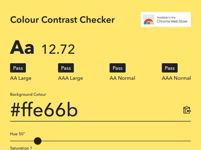 Colour Contrast Checker