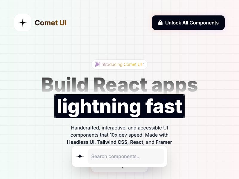 Comet UI Screenshot