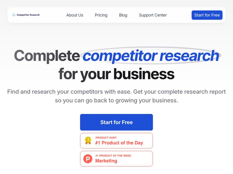 Competitor Research