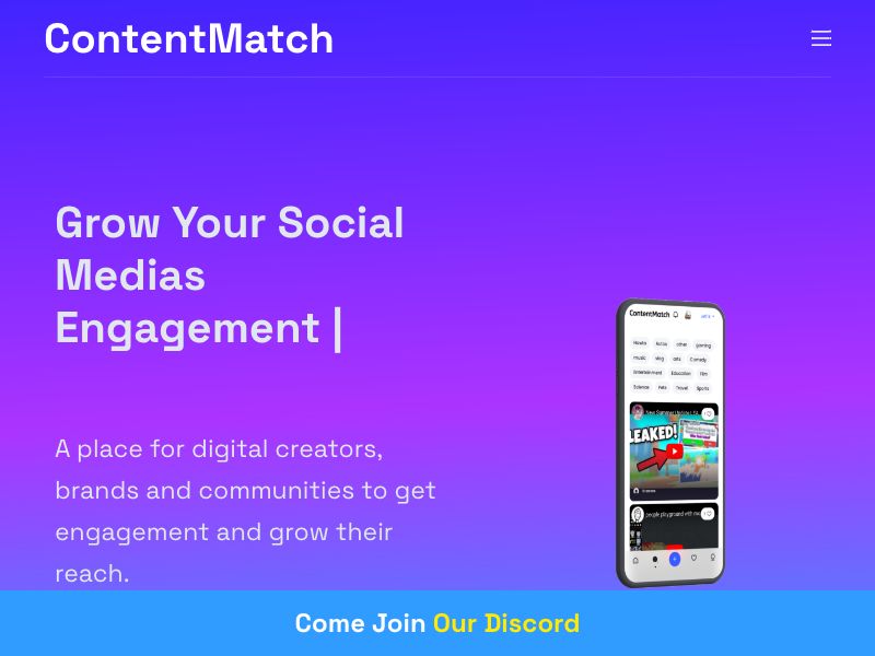 ContentMatch Screenshot