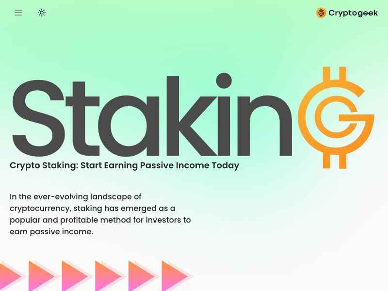 Cryptogeek Staking