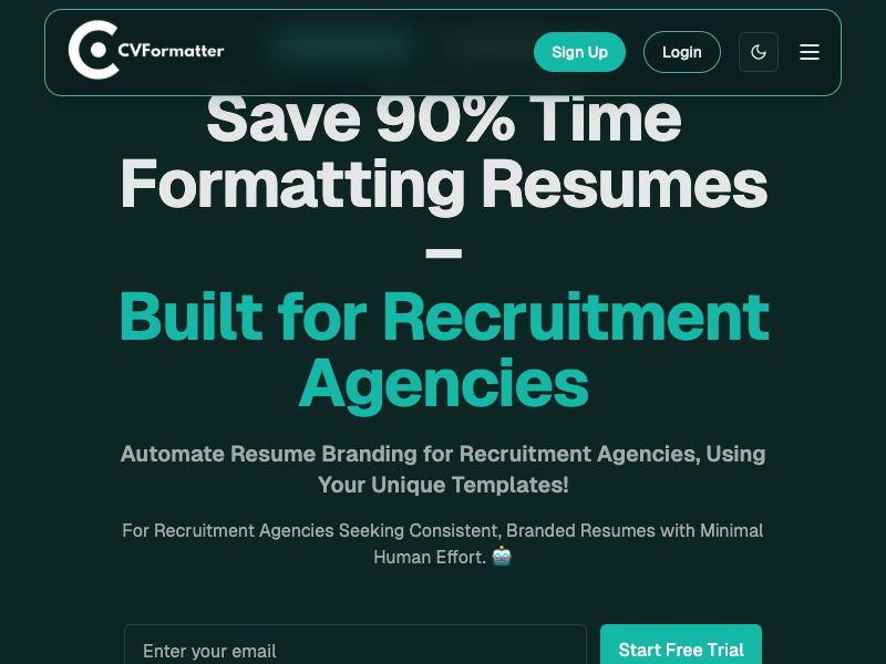 CVFormatter Screenshot