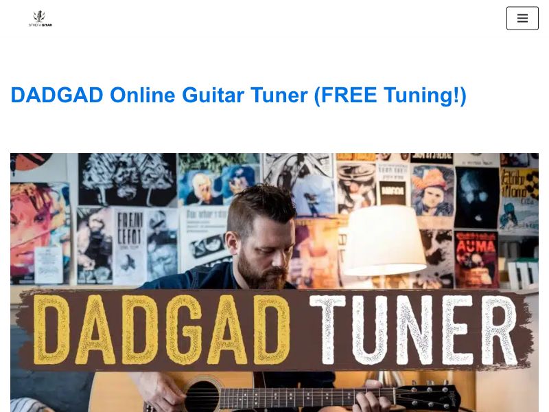 DADGAD Tuner For Guitarists Screenshot