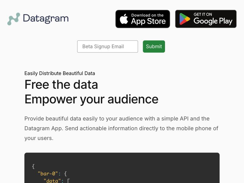 Datagram Screenshot