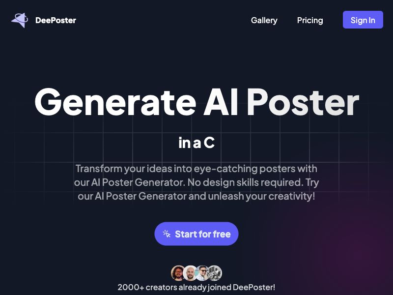 DeePoster Screenshot