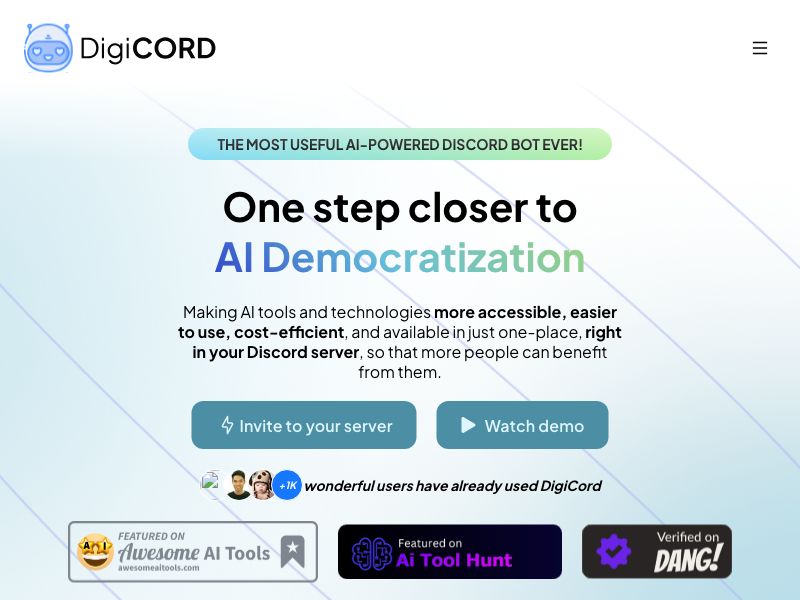 DigiCord AI Screenshot