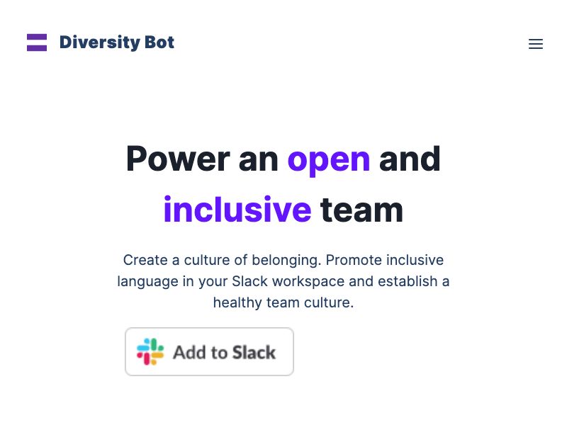 DiversityBot