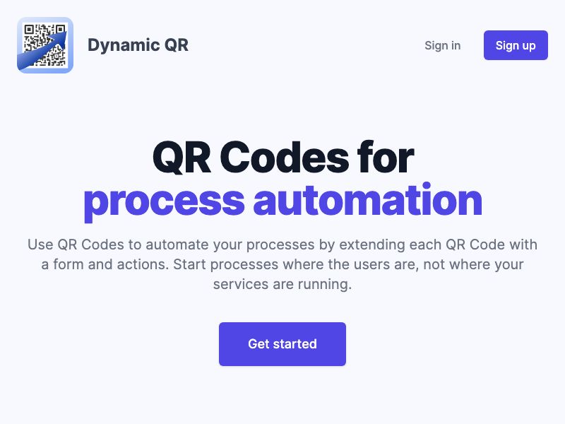 Dynamic QR Screenshot