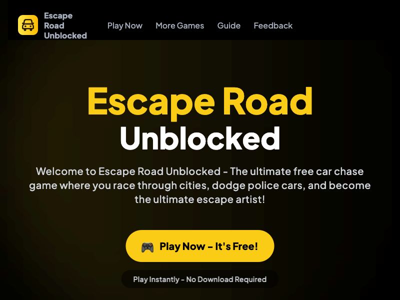 Escape Road Unblocked Game Screenshot