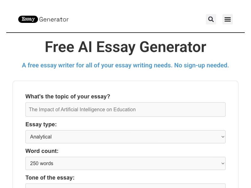 Essay Generator
